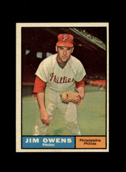 1961 JIM OWENS TOPPS #341 PHILLIES *2958