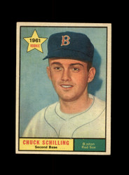 1961 CHUCK SCHILLING TOPPS #499 RED SOX *0916