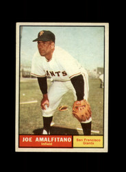 1961 JOE AMALFITANO TOPPS #87 GIANTS *6389