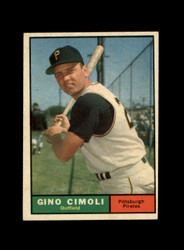 1961 GINO CIMOLI TOPPS #165 PIRATES *G5698