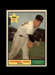 1961 SHERMAN JONES TOPPS #161 GIANTS *6382