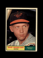 1961 DAVE NICHOLSON TOPPS #182 ORIOLES *R1916