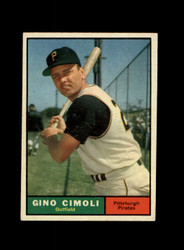 1961 GINO CIMOLI TOPPS #165 PIRATES *G1895