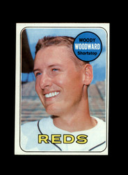1969 WOODY WOODWARD TOPPS #142 REDS *G1999