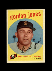1959 GORDON JONES TOPPS #458 GIANTS *G0121