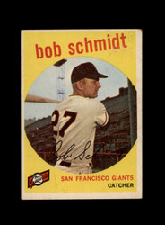 1959 BOB SCHMIDT TOPPS #109 GIANTS *G0125