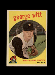 1959 GEORGE WITT TOPPS #110 PIRATES *G0159