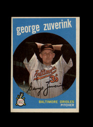 1959 GEORGE ZUVERINK TOPPS #219 ORIOLES *G0164