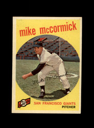 1959 MIKE MCCORMICK TOPPS #148 GIANTS *G3620