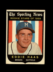 1959 EDDIE HAAS TOPPS #126 BRAVES *5452