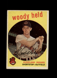 1959 WOODY HELD TOPPS #266 INDIANS *R2866