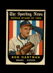 1959 BOB HARTMAN TOPPS #128 BRAVES *R3921