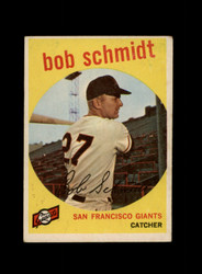1959 BOB SCHMIDT TOPPS #109 GIANTS *R4985