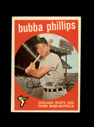 1959 BUBBA PHILLIPS TOPPS #187 WHITE SOX *G0195