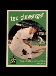 1959 TEX CLEVENGER TOPPS #298 SENATORS *G0199