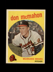 1959 DON MCMAHON TOPPS #3 BRAVES *G0216