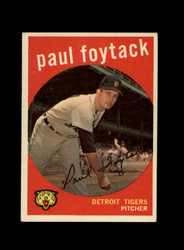 1959 PAUL FOYTACK TOPPS #233 TIGERS *G0218