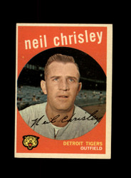 1959 NEIL CHRISLEY TOPPS #189 TIGERS *G0221