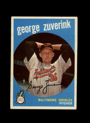 1959 GEORGE ZUVERINK TOPPS #219 ORIOLES *G0225