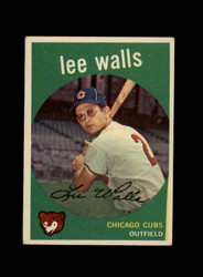 1959 LEE WALLS TOPPS #105 CUBS *G0235