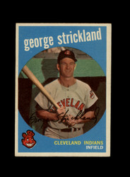 1959 GEORGE STRICKLAND TOPPS #207 INDIANS *G0246