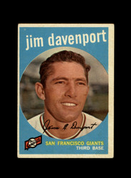1959 JIM DAVENPORT TOPPS #198 GIANTS *G0261