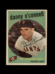 1959 DANNY O'CONNELL TOPPS #87 GIANTS *G0272