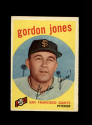 1959 GORDON JONES TOPPS #458 GIANTS *G0282