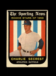 1959 CHARLIE SECREST TOPPS #140 ATHLETICS *G0292