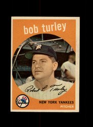 1959 BOB TURLEY TOPPS #60 YANKEES *G0296