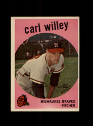 1959 CARL WILLEY TOPPS #95 BRAVES *G0300