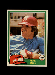 1981 PETE ROSE TOPPS #8 PHILLIES *G0448