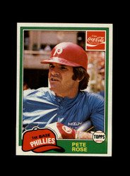 1981 PETE ROSE TOPPS #8 PHILLIES *G0450