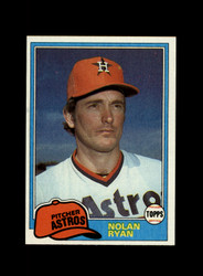 1981 NOLAN RYAN TOPPS #240 ASTROS *G0470