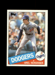 1985 OREL HERSHISER TOPPS #493 DODGERS *G0494