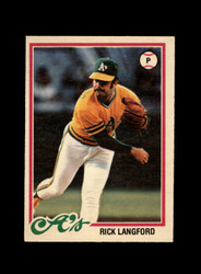 1978 RICK LANGFORD O-PEE-CHEE #33 ATHLETICS *8852
