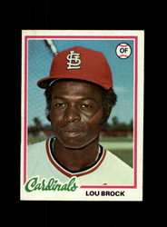 1978 LOU BROCK TOPPS #170 CARDINALS *G0708