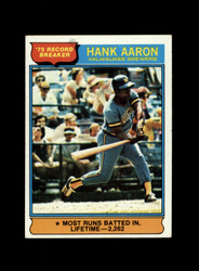 1976 HANK AARON TOPPS #1 BREWERS *G0772