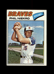1977 PHIL NIEKRO TOPPS #615 BRAVES *G0813