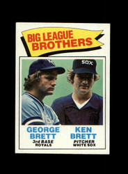 1977 BRETT BRETT TOPPS #631 BIG LEAGUE BROTHERS *G0842