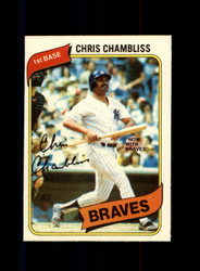 1980 CHRIS CHAMBLISS O-PEE-CHEE #328 BRAVES *G7758