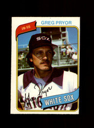 1980 GREG PRYOR O-PEE-CHEE #91 WHITE SOX *G7837