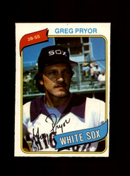 1980 GREG PRYOR O-PEE-CHEE #91 WHITE SOX *G7838