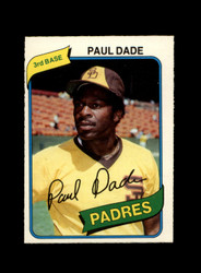 1980 PAUL DADE O-PEE-CHEE #134 PADRES *G7869