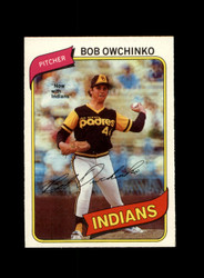 1980 BOB OWCHINKO O-PEE-CHEE #44 INDIANS *G9003