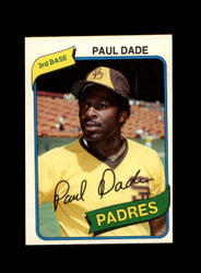1980 PAUL DADE O-PEE-CHEE #134 PADRES *G9154