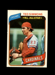 1980 TED SIMMONS O-PEE-CHEE #47 CARDINALS *G9223