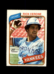 1980 RICK CERONE O-PEE-CHEE #311 YANKEES *G9257