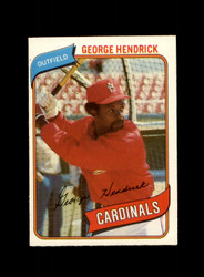 1980 GEORGE HENDRICK O-PEE-CHEE #184 CARDINALS *G9592