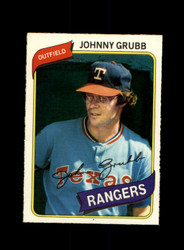 1980 JOHNNY GRUBB O-PEE-CHEE #165 RANGERS *G9681